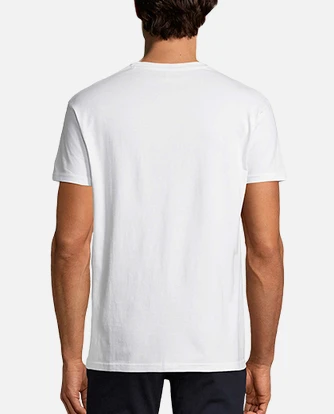 Camiseta blanca por detras on sale