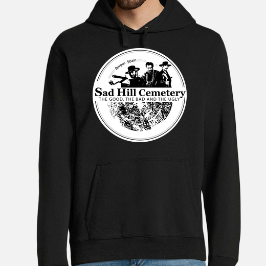  con capucha hombre sad hill logo