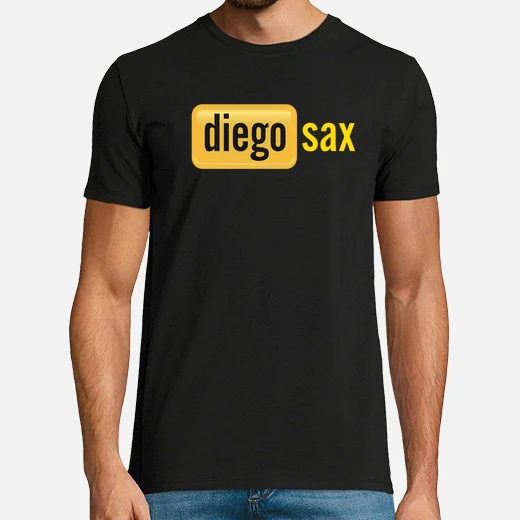  diegosax chico, manga corta, negra, calidad extra