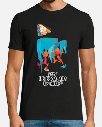 Camiseta premium escalada en hielo laTostadora