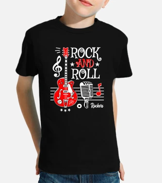 Camisetas rockeras niños 2025