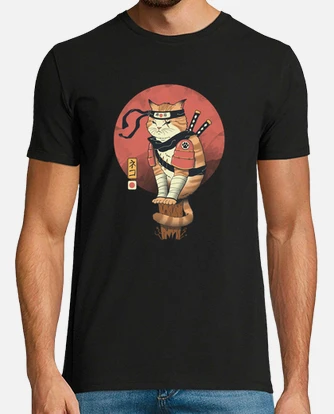 shinobi cat shirt mens