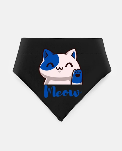 Mascotas a blue cat that says meow