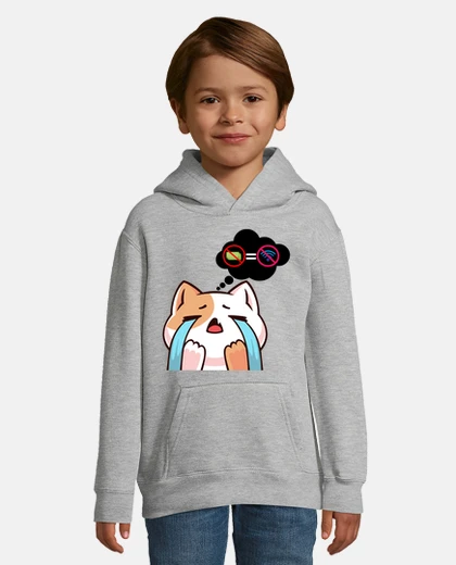Kids a cat crying for not paying for wifi