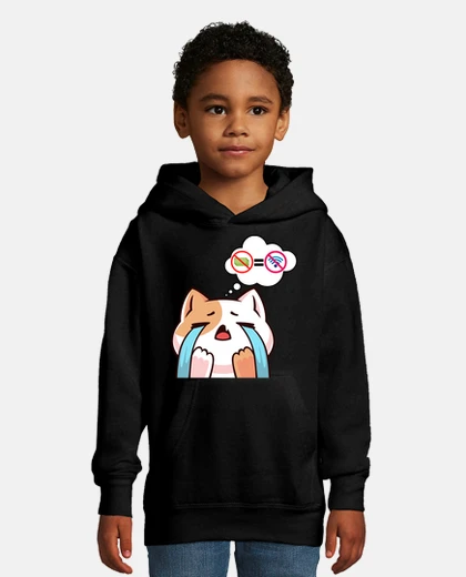 Kids a cat crying for not paying for wifi