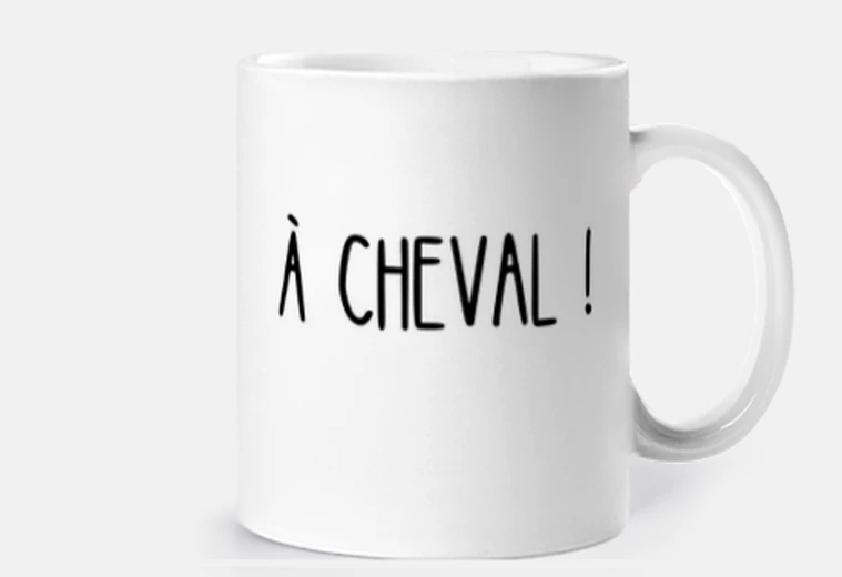 Mug à cheval