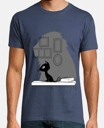T-shirt a lion cat, un gato león