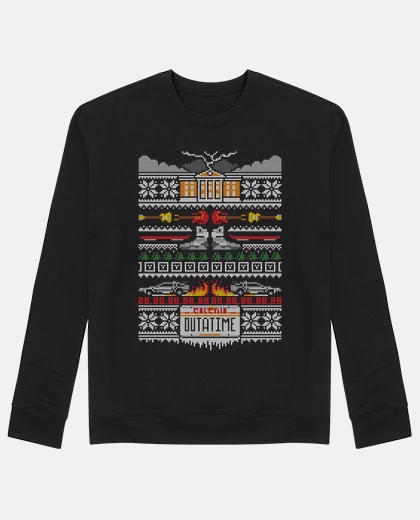 Hoodie a stitch in time / back to the future / sweater