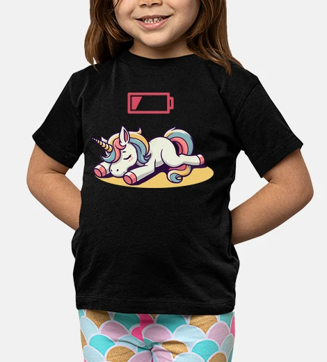 Kids A tired unicorn laying down