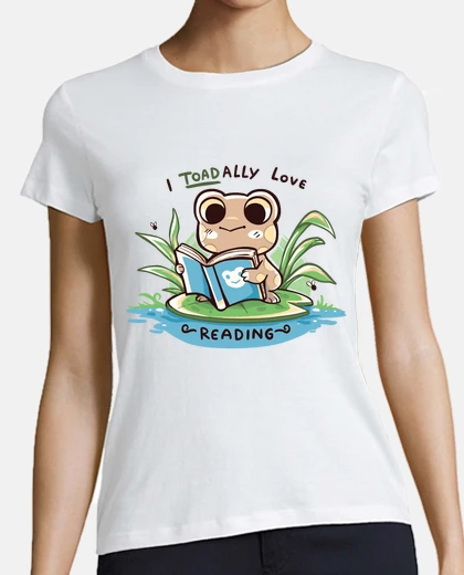 Playera a toadally le encanta leer - camisa de mujer
