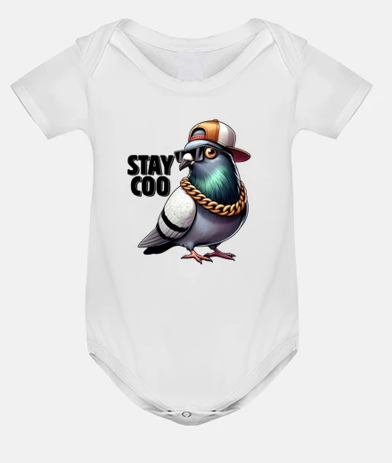 Kids a very cool urban pigeon stylish funny
