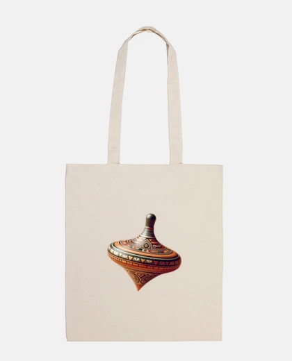 Bag a wooden spinning top