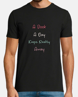 a book a day keeps reality away funny gift for book lover
