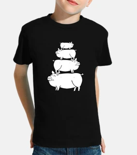 a pyramid of pigs