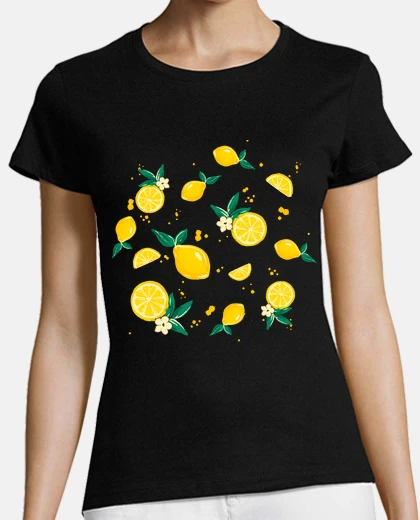 Camiseta abanico de frutas fruta de limón