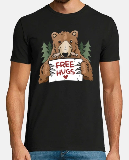 T-shirt abbracci gratuiti orso
