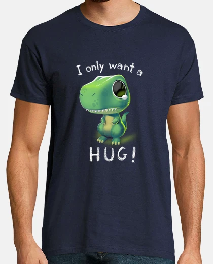 T-shirt abbracci gratuiti t-rex - simpatico piccolo dinosauro