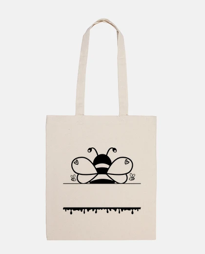 Sac abeille à personnaliser avec son prénom