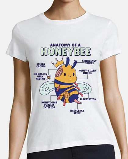 Tee-shirt abeille anatomie mode humour miel