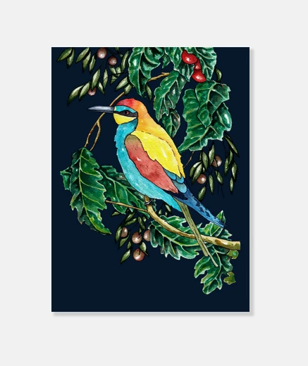 Tableau abeille eat er oiseau