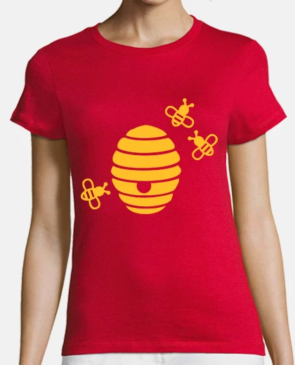 Tee-shirt abeilles nid d'abeille