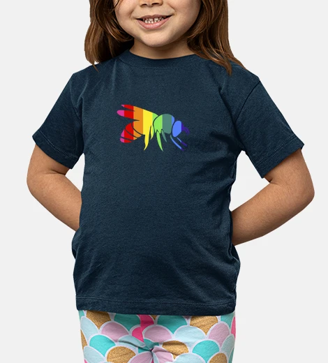 Ropa Abeja arcoiris LGBT camiseta niño o niña