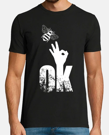 Camiseta abeja ok dedo arriba signo positivo act