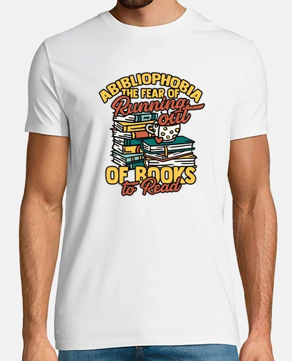T-shirt abibliofobia la paura di esaurirsi