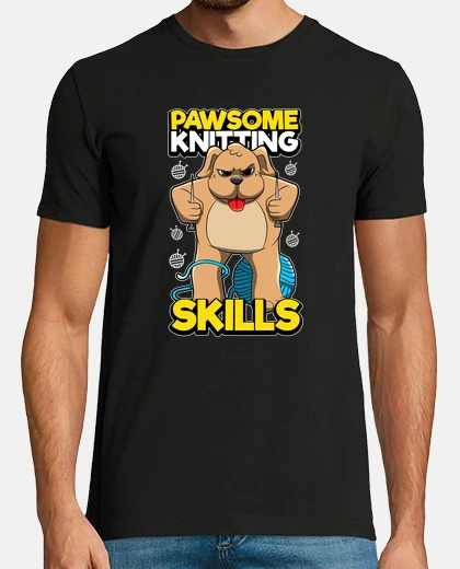 T-shirt abilità di lavoro a maglia pawsome lavo
