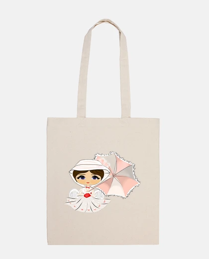 Borsa abito bianco nine pin mary pop pin s