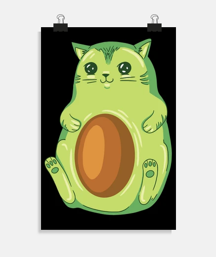 abogado gato muy lindo lindo cartel divertido cartel de decoración de dormitorio sala de estar foro