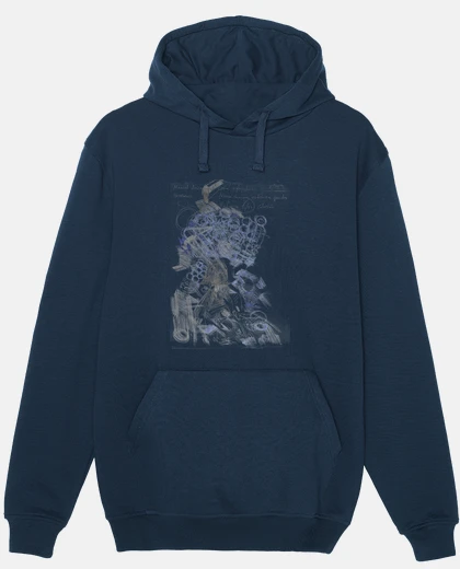 Sudadera Abstracción con escrito afín
