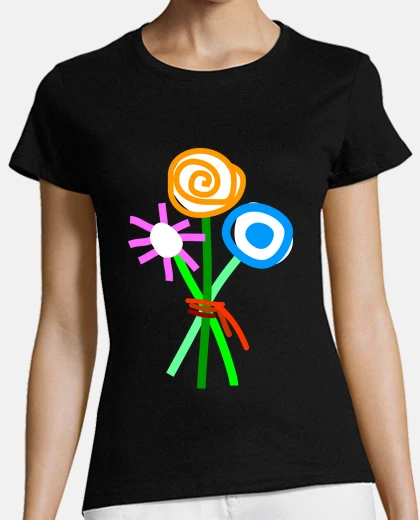 T-shirt Abstract flowers 2