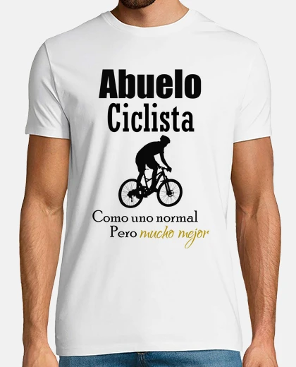 Camiseta Abuelo Ciclista como uno normal pero me