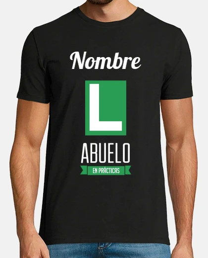 Camiseta Abuelo en Prácticas Nombre Personalizado