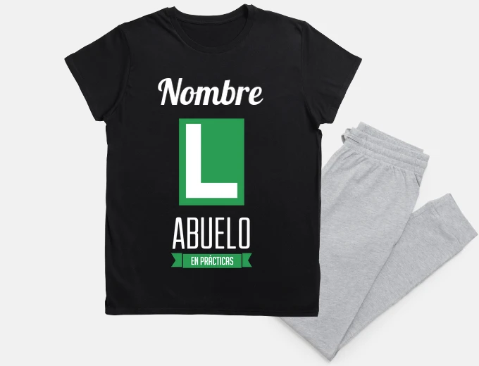 Abuelo en Prácticas Nombre Personalizado
