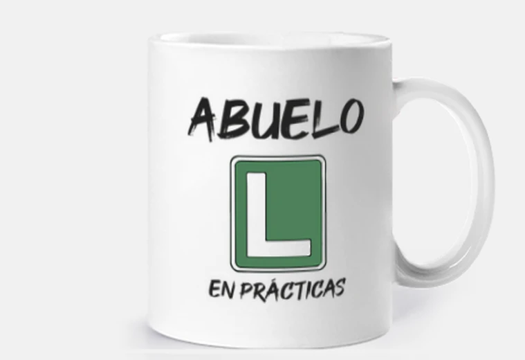 Taza Abuelo en practicas taza