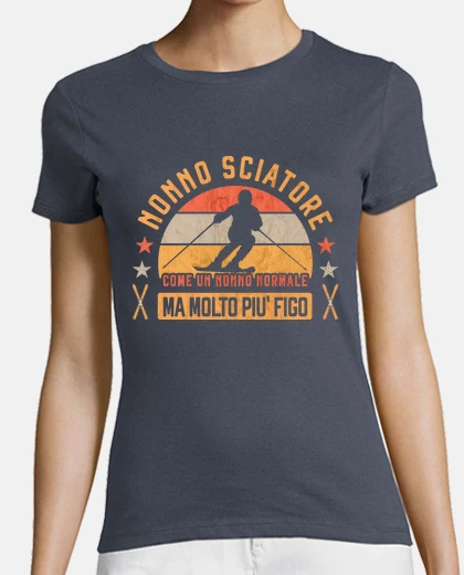 Playera abuelo esquiador - regalo del día de lo
