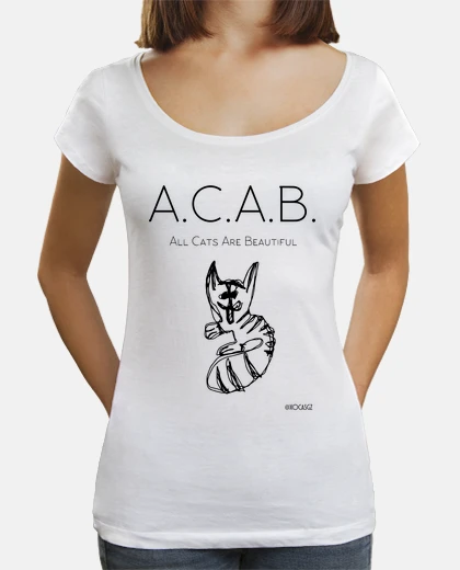 T-shirt acab - all cats are belli