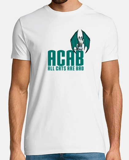 Tee-shirt ACAB all cats are bad parodie animalièr