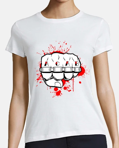 T-shirt acab tattoo american fist