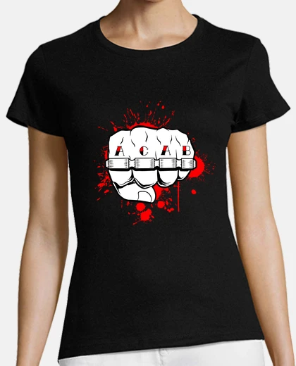 T-shirt acab tattoo american fist