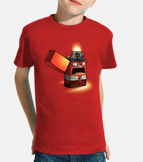 Abbigliamento accendino arrabbiato - t-shirt bambino