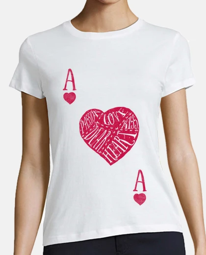 T-shirt ace of hearts
