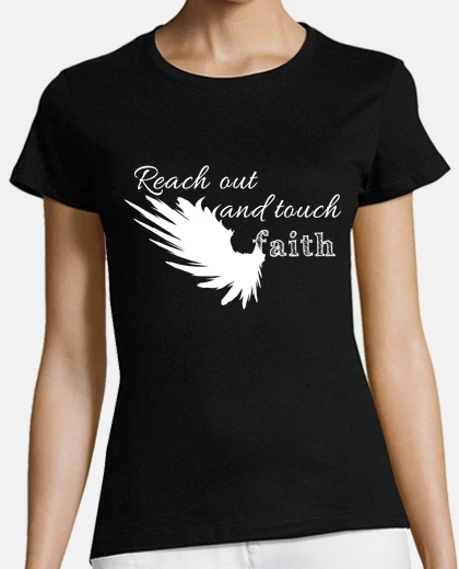 Playera acercarse y tocar faith v2 - blanco