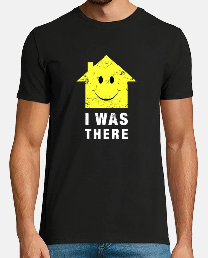 Tee-shirt acid house j'étais là techno des années 80
