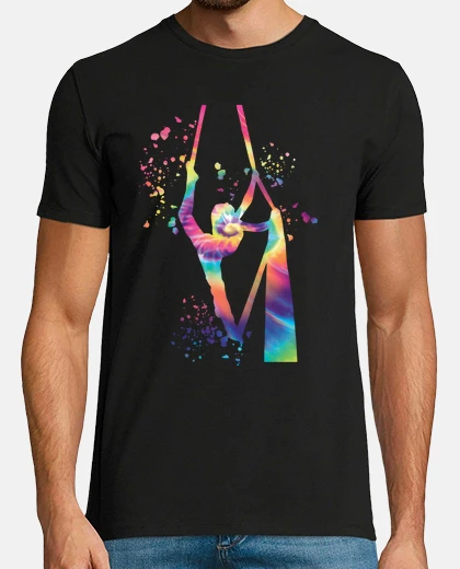 T-shirt acrobata yoga aereo tessuti aerei
