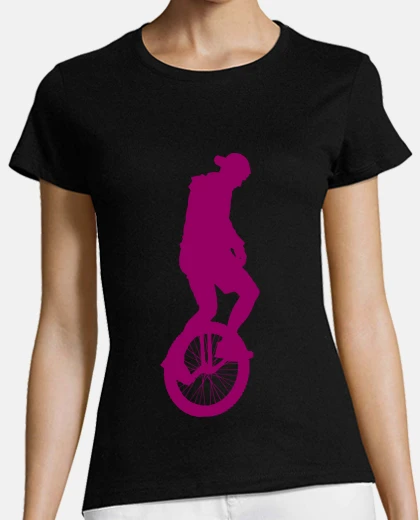 T-shirt acrobazie con monociclo