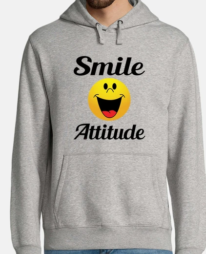 Sudadera actitud de la sonrisa - smiley del humo