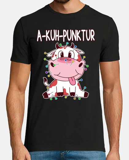 Tee-shirt acupuncture drôle acupuncture vache jeu